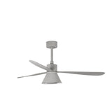 Ventilador de techo con luz Faro Amelia L LED gris mate 3 palas motor DC 2700-5000K Ø132cm 33762WT1T