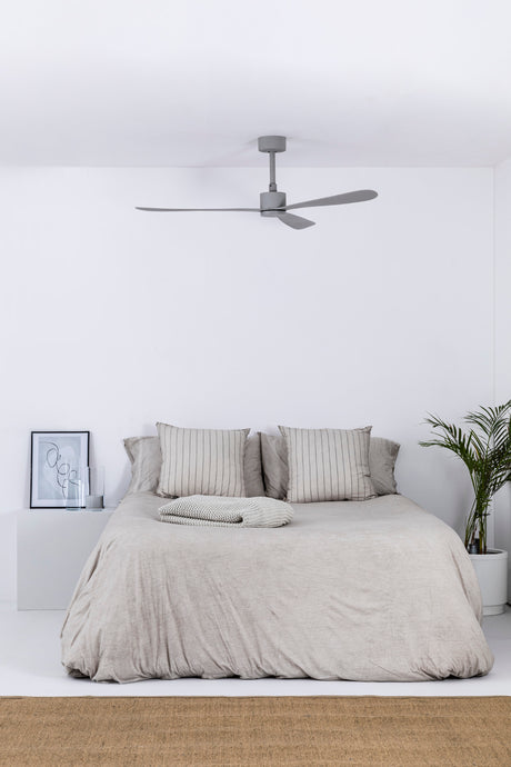 Ventilador de techo sin luz Faro Amelia motor DC gris mate Ø132cm 3 palas 33762 — ambiente