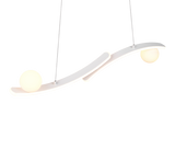 Lámpara de techo colgante Trio Napoli LED blanco mate 150cm 337910231