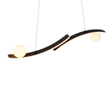 Lámpara de techo colgante Trio Napoli LED negro mate 150cm 337910232