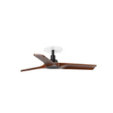 Ventilador de techo Faro Heywood Recessed LED S nogal oscuro 3 palas motor DC Ø90cm 33806R