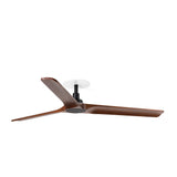 Ventilador de techo Faro Heywood Recessed LED L nogal oscuro 3 palas motor DC Ø132cm 33809R