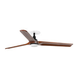 Ventilador de techo con luz Faro Heywood Recessed LED L nogal oscuro 3 palas motor DC 2700-4000K 33809R1S