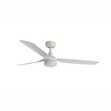 Ventilador de techo con luz Faro Punt M LED blanco mate 3 palas motor DC 2700-4000K Ø132cm 338141S