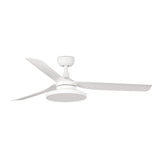 Ventilador de techo con luz Faro Punt Tak M LED blanco mate 3 palas motor DC 2700K Ø132cm 338142W