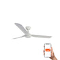 Ventilador de techo Faro Punt M blanco mate 3 palas motor DC Ø130cm 33814WT — vista 1