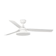 Ventilador de techo con luz Faro Punt Tak M LED blanco mate 3 palas motor DC 3000K Ø132cm 33814WT2N — vista 1
