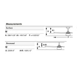 Ventilador de techo con luz Faro Punt Tek M LED negro mate 3 palas motor DC 2700K Ø132cm 338153W