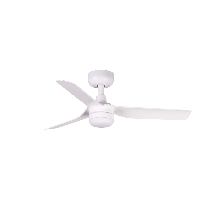 Ventilador de techo con luz Faro Mini motor DC LED blanco mate 2700-6000K CCT Ø90cm 33820-1TW