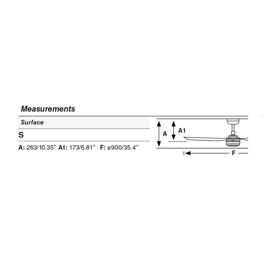 Ventilador de techo con luz Faro Mini motor DC LED blanco mate 2700-6000K CCT Ø90cm 33820-1TW