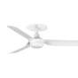 Ventilador de techo Faro Mini Punt Recessed S blanco mate 3 palas motor DC Ø90cm 33820R — vista 1