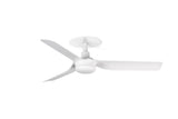 Ventilador de techo Faro Mini Punt Recessed S blanco mate 3 palas motor DC Ø90cm 33820R