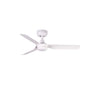 Ventilador de techo sin luz Faro Mini motor DC Ø90cm 3 palas blanco mate — ref. 33820 (1)