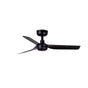 Ventilador de techo sin luz Faro Mini motor DC negro mate Ø90cm 3 palas 33822