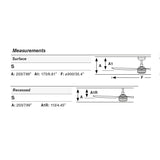 Ventilador de techo con luz Faro Mini Punt S LED negro mate 3 palas motor DC 2700-4000K Ø90cm 338221S