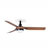Ventilador de techo con luz Faro Mini Punt Recessed S LED arce 3 palas motor DC 2700-4000K Ø90cm 33823R1S