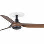 Ventilador de techo Faro Mini Punt Recessed S 3 palas motor DC Ø90cm nogal — ref. 33823R (1)