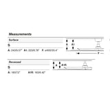 Ventilador de techo sin luz Faro Hey motor DC blanco mate Ø90cm 3 palas 33824WT