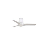 Ventilador de techo con luz Faro Hey Tub LED S blanco mate 3 palas motor DC 2700-4000K Ø90cm 33826WT1S
