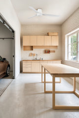 Ventilador de techo sin luz Faro Punt motor DC blanco mate Ø130cm 3 palas 33828