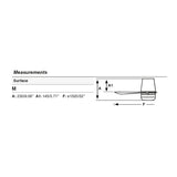Medidas y dimensiones Faro Punt motor DC LED arce 33829-1TW (cm)