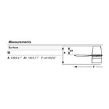 Ventilador de techo con luz Faro Punt Tub M Tek LED arce 3 palas motor DC 2700K Ø132cm 338293W