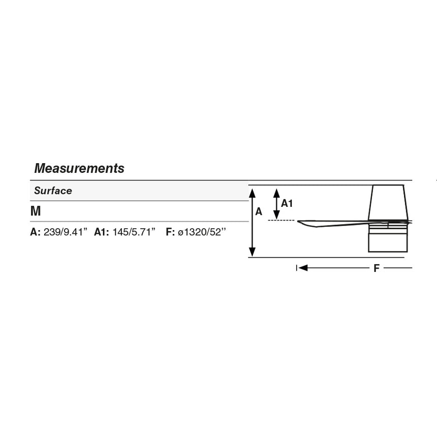 Ventilador de techo con luz Faro Punt Tub M Tek LED arce 3 palas motor DC 4000K Ø132cm 33829WT3C