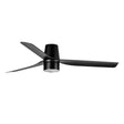 Ventilador de techo con luz Faro Punt Tub Tek M LED negro mate 3 palas motor DC 3000K Ø132cm 338303N — vista 1