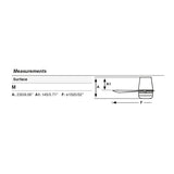 Ventilador de techo con luz Faro Punt Tub M LED nogal 3 palas motor DC 3000-6500K Ø132cm 33831WT-1TW