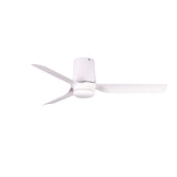 Ventilador de techo sin luz Faro Mini motor DC blanco mate Ø90cm 3 palas 33832