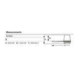 Ventilador de techo sin luz Faro Mini motor DC arce Ø90cm 3 palas 33833WT