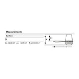 Ventilador de techo con luz Faro Mini Punt Tub S LED nogal 3 palas motor DC 2700-4000K Ø90cm 338351S