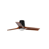 Ventilador de techo con luz Faro Heywood motor DC palas de madera LED nogal oscuro 2700-6000K CCT 33837-1TW