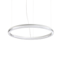 Lámpara colgante Ideal Lux Crown cristal LED 43W Ø80cm blanco — ref. 339146 (1)