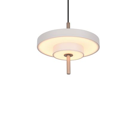 Lámpara de techo colgante Trio Keaton LED gris cálido 150cm 340210176