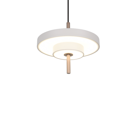 Lámpara de techo colgante Trio Keaton LED gris cálido 150cm 340210176