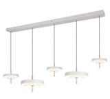 Lámpara de techo colgante Trio Keaton LED gris cálido 150cm 340210576