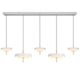Lámpara de techo colgante Trio Keaton LED gris cálido 150cm 340210576