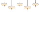 Lámpara de techo colgante Trio Keaton LED gris cálido 150cm 340210576