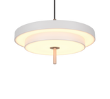 Lámpara de techo colgante Trio Keaton LED gris cálido 150cm 340219176