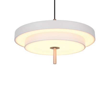 Lámpara de techo colgante Trio Keaton LED gris cálido 150cm 340219176