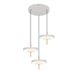 Lámpara de techo colgante Trio Keaton LED gris cálido 150cm 340230376