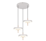 Lámpara de techo colgante Trio Keaton LED gris cálido 150cm 340230376