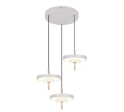 Lámpara de techo colgante Trio Keaton LED gris cálido 150cm 340230376