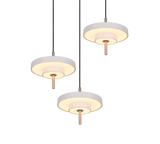 Lámpara de techo colgante Trio Keaton LED gris cálido 150cm 340230376