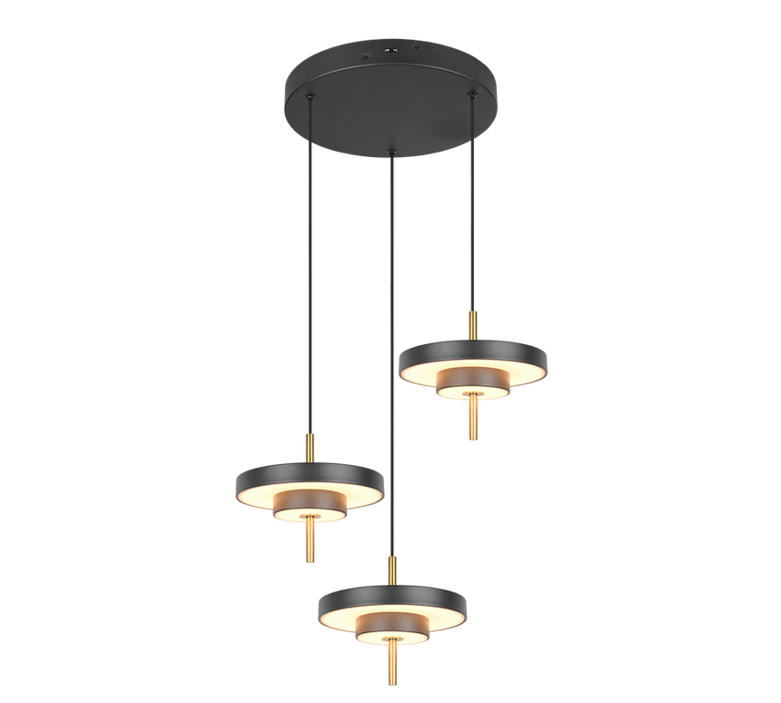 Colgante Keaton 3L Negro