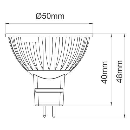 Beneito & Faure Dicroica 119169UL-FN Bombilla Dicroica LED 6W 12V Fría 120º