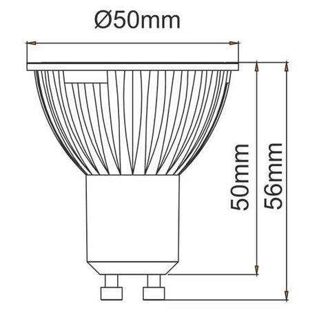 Beneito & Faure Dicroica 120169R-F Bombilla Dicroica LED 6W Dimable GU10 Fría 120º