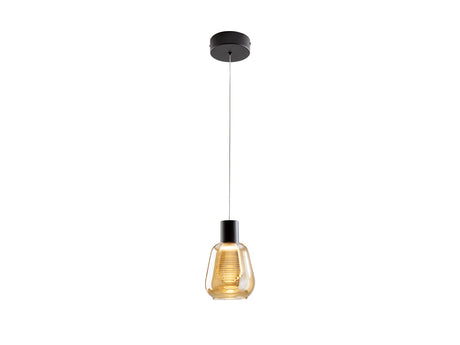 Lámpara de techo colgante Schuller Carisa 1 luz negro y - vista 3