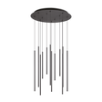 Lámpara colgante Ideal Lux Look negro LED 12 luces 19W Ø60cm 341095